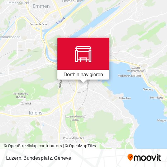 Luzern, Bundesplatz Karte