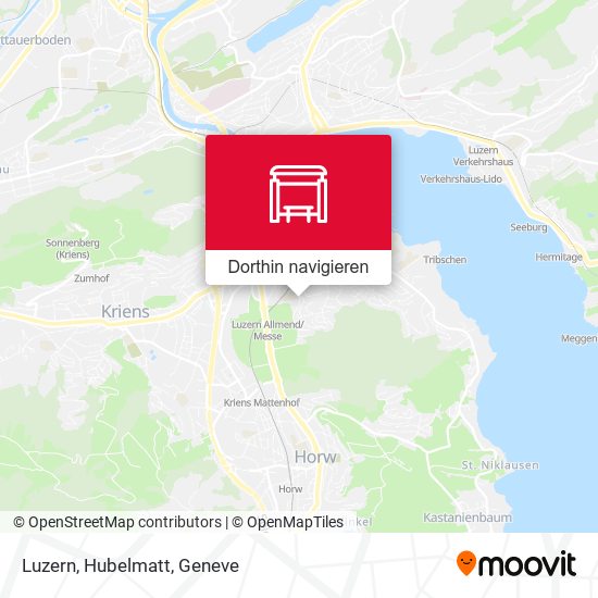 Luzern, Hubelmatt Karte