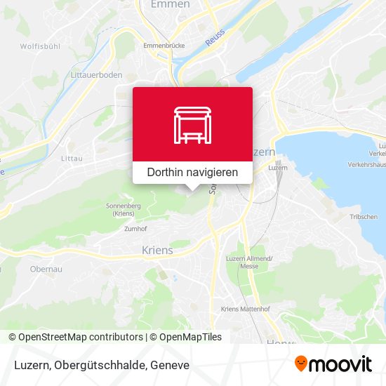 Luzern, Obergütschhalde Karte