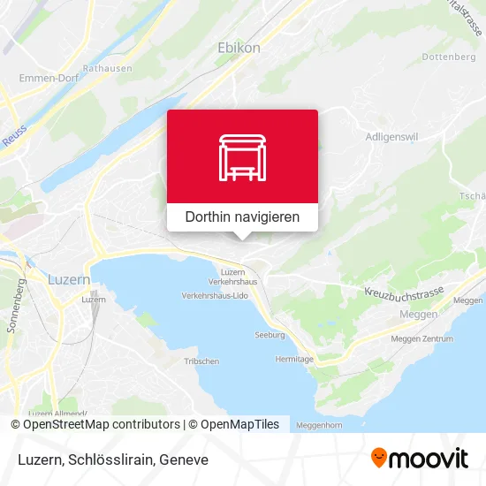 Luzern, Schlösslirain Karte