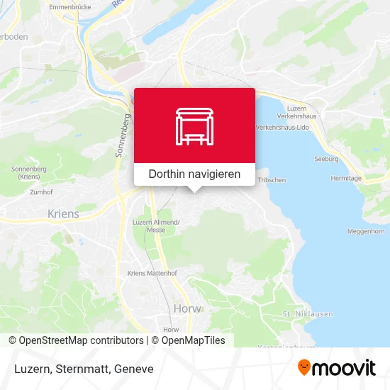 Luzern, Sternmatt Karte