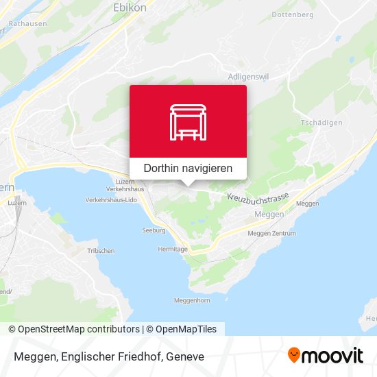 Meggen, Englischer Friedhof Karte