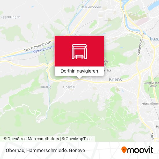 Obernau, Hammerschmiede Karte