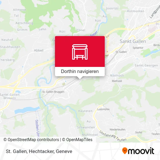 St. Gallen, Hechtacker Karte