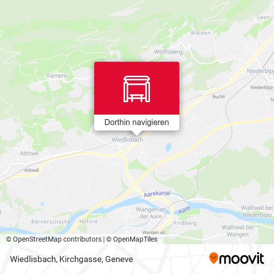 Wiedlisbach, Kirchgasse Karte
