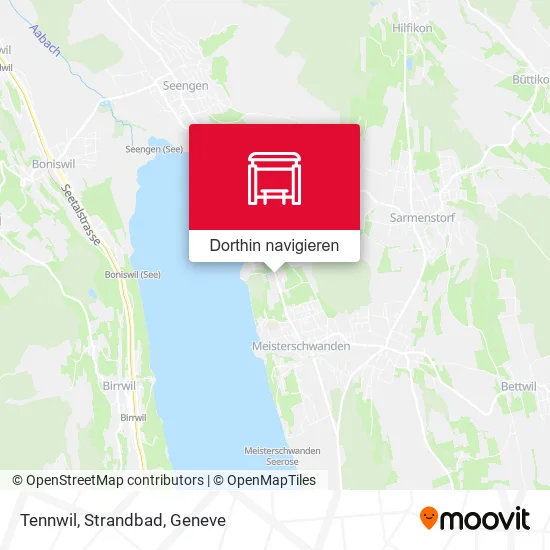Tennwil, Strandbad Karte