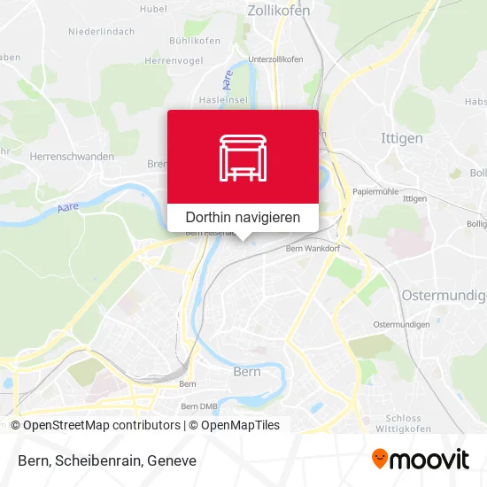 Bern, Scheibenrain Karte