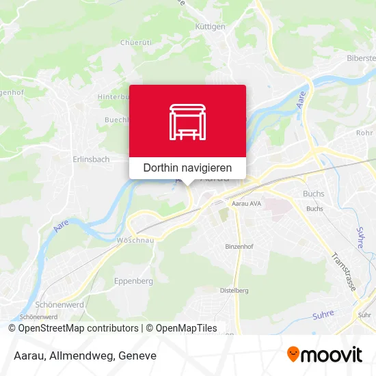 Aarau, Allmendweg Karte