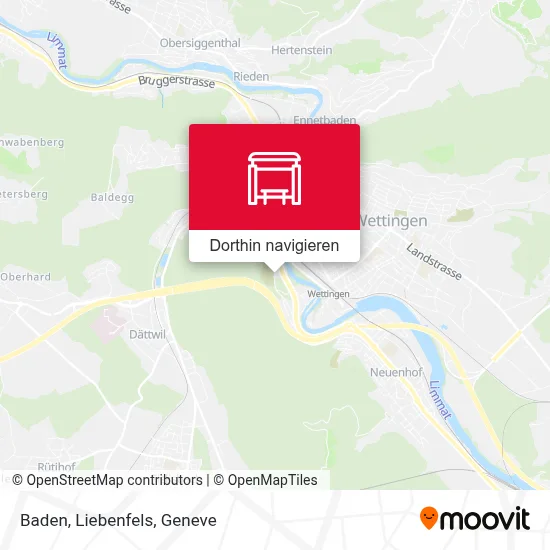 Baden, Liebenfels Karte