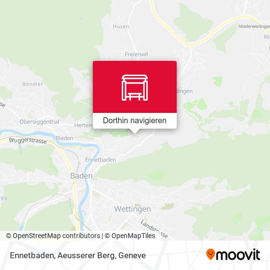Ennetbaden, Aeusserer Berg Karte