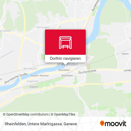 Rheinfelden, Untere Marktgasse Karte