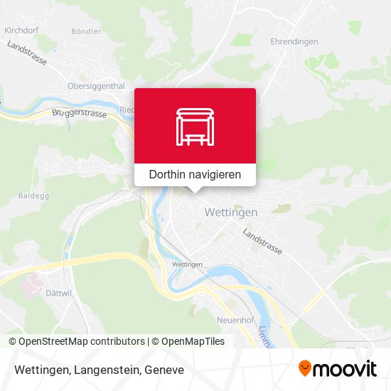 Wettingen, Langenstein Karte