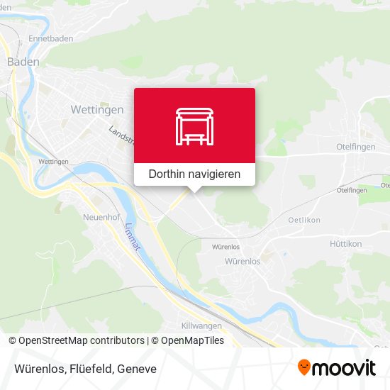 Würenlos, Flüefeld Karte