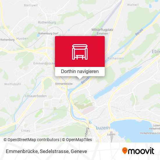 Emmenbrücke, Sedelstrasse Karte