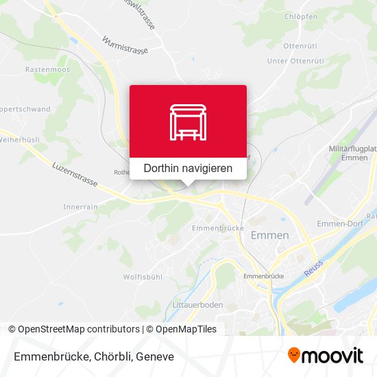 Emmenbrücke, Chörbli Karte