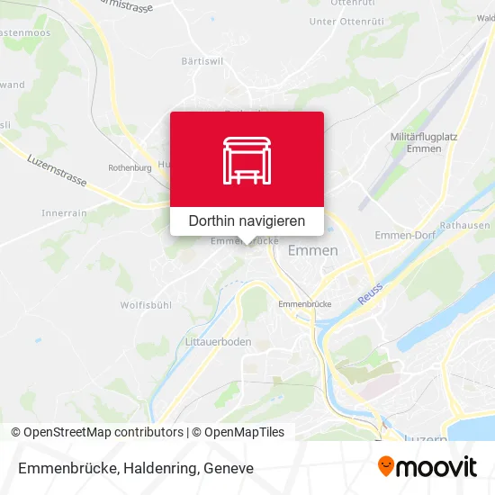 Emmenbrücke, Haldenring Karte