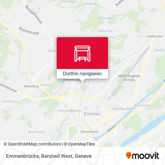 Emmenbrücke, Benziwil West Karte
