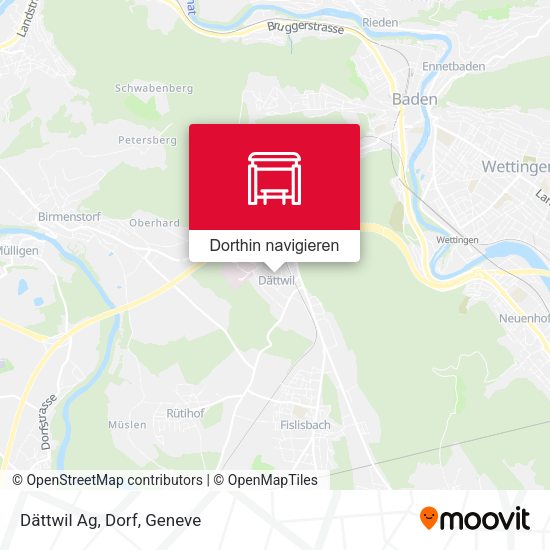 Dättwil Ag, Dorf Karte
