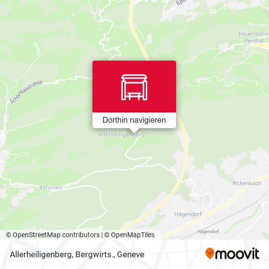 Allerheiligenberg, Bergwirts. Karte