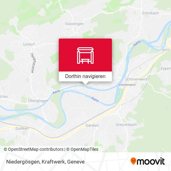 Niedergösgen, Kraftwerk Karte
