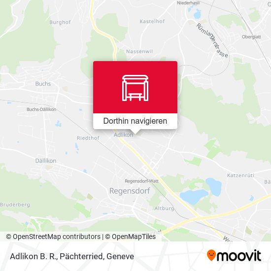Adlikon B. R., Pächterried Karte