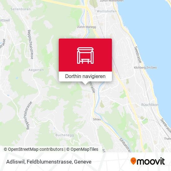 Adliswil, Feldblumenstrasse Karte