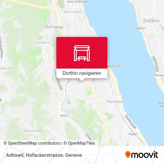 Adliswil, Hofackerstrasse Karte