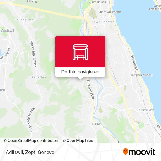 Adliswil, Zopf Karte