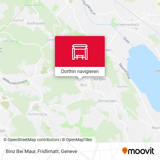 Binz Bei Maur, Fridlimatt Karte