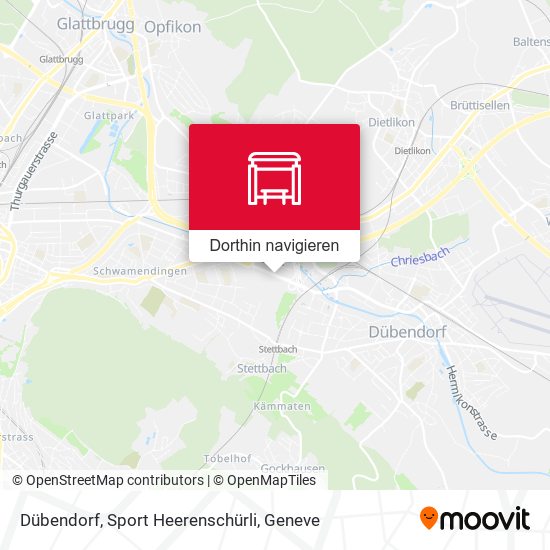 Dübendorf, Sport Heerenschürli Karte