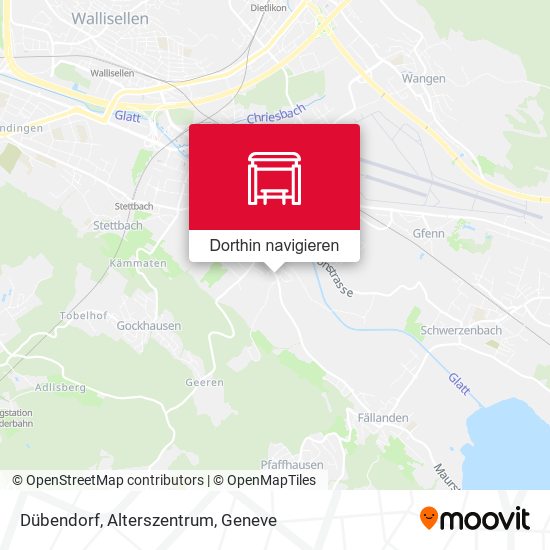 Dübendorf, Alterszentrum Karte