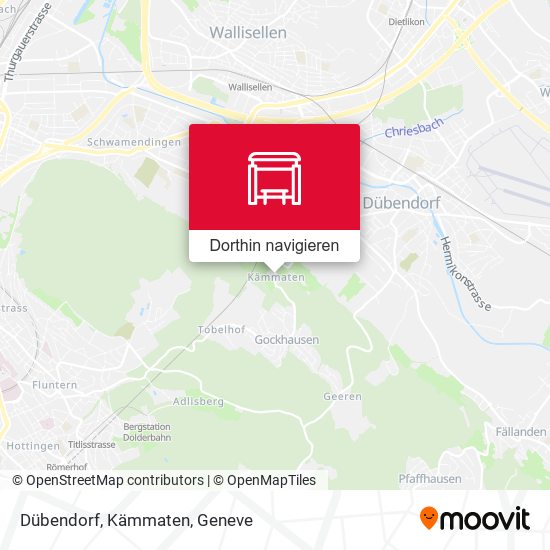Dübendorf, Kämmaten Karte