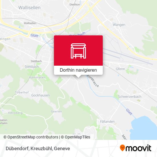 Dübendorf, Kreuzbühl Karte