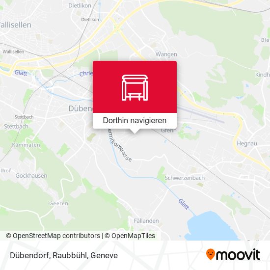 Dübendorf, Raubbühl Karte