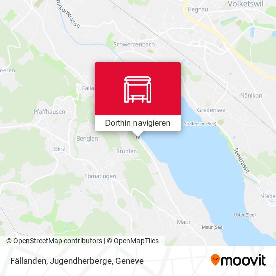 Fällanden, Jugendherberge Karte