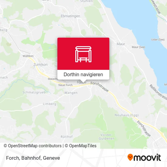 Forch, Bahnhof Karte