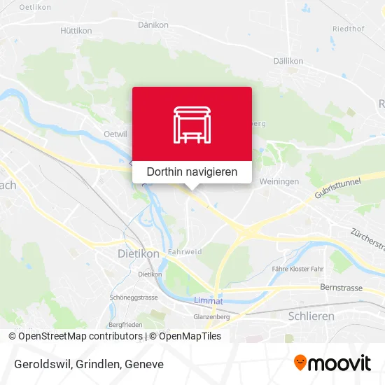 Geroldswil, Grindlen Karte