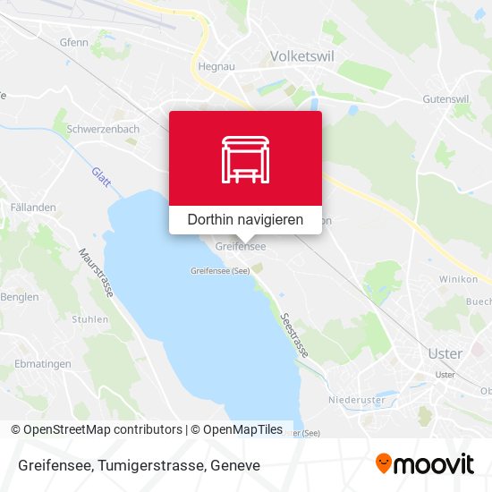 Greifensee, Tumigerstrasse Karte
