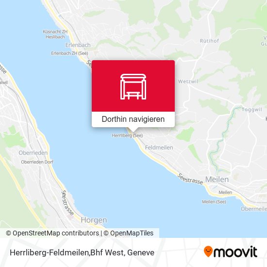 Herrliberg-Feldmeilen,Bhf West Karte