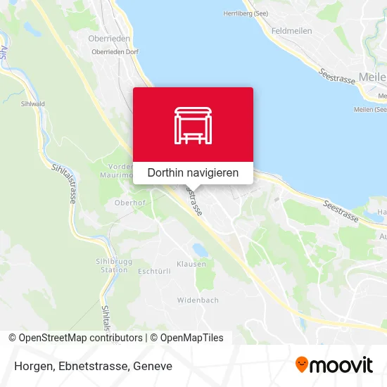 Horgen, Ebnetstrasse Karte