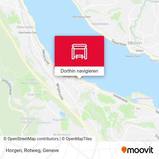 Horgen, Rotweg Karte