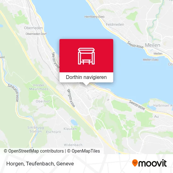 Horgen, Teufenbach Karte