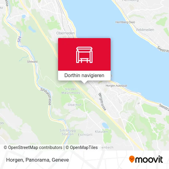 Horgen, Panorama Karte