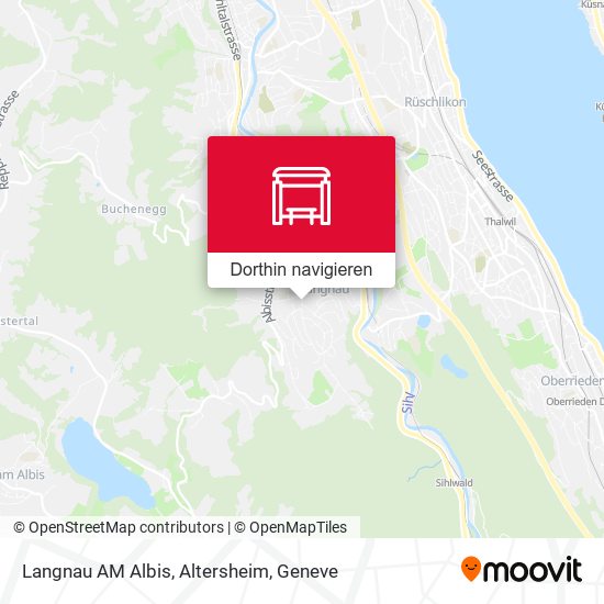 Langnau AM Albis, Altersheim Karte