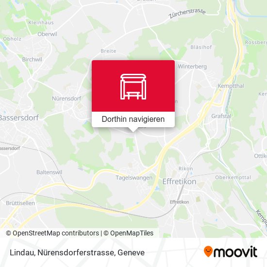 Lindau, Nürensdorferstrasse Karte
