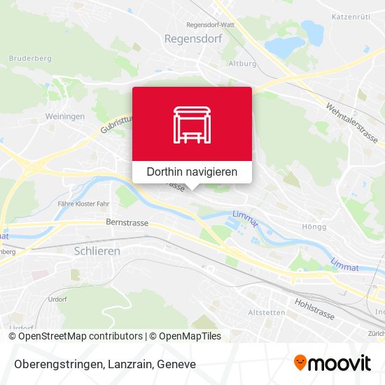 Oberengstringen, Lanzrain Karte