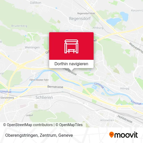 Oberengstringen, Zentrum Karte