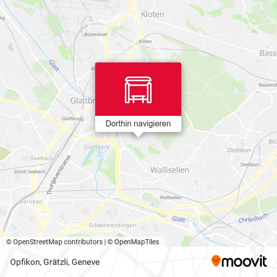 Opfikon, Grätzli Karte