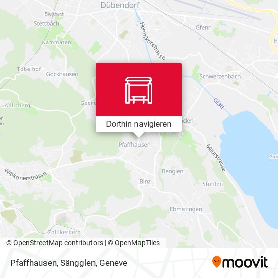 Pfaffhausen, Sängglen Karte