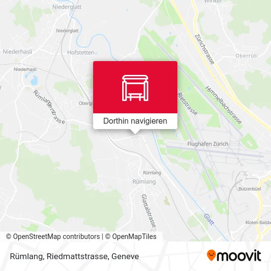 Rümlang, Riedmattstrasse Karte